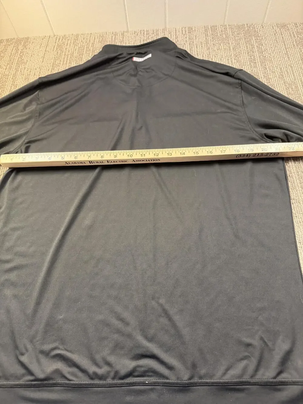 Southern Marsh Pullover Mens Large Black Quarter Zip Mock Neck Casual Top